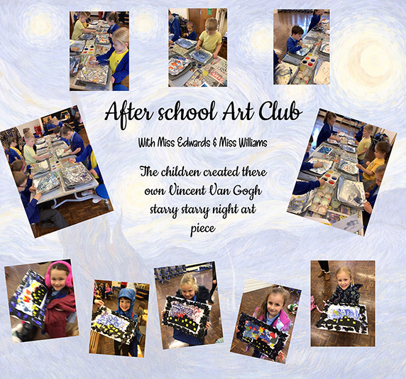 AFTER SCHOOL ART CLUB poster