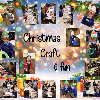 Collection of images with a note ' Christmas Crafts & Fun'